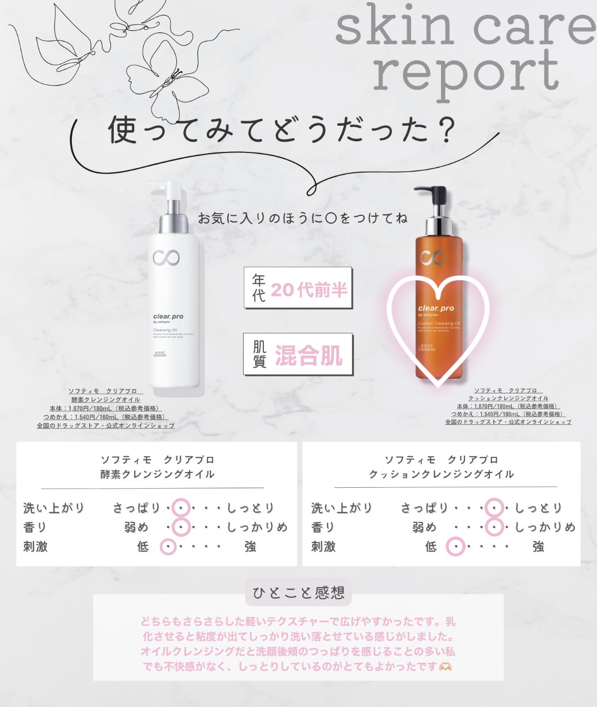 ソフティモ クリアプロ 酵素クレンジングオイル/ソフティモ/オイルクレンジングを使ったクチコミ（2枚目）