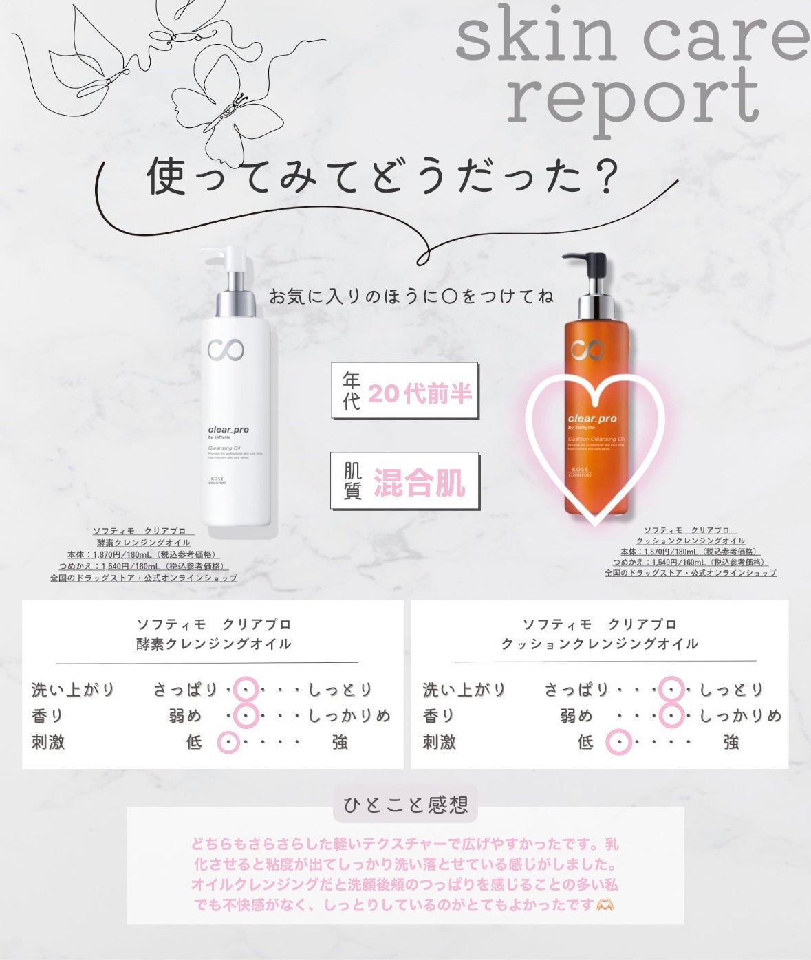 ソフティモ クリアプロ 酵素クレンジングオイル/ソフティモ/オイルクレンジングを使ったクチコミ(2枚目)