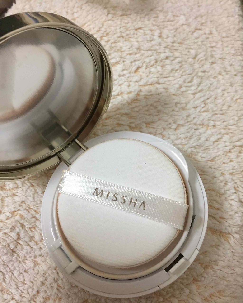 MISSHA  シグネチャー エッセンス クッション ファンデーション インテンシブカバーのクチコミ「ミシャ
Signature essence cushion
Covering NO.23
SP.....」（2枚目）