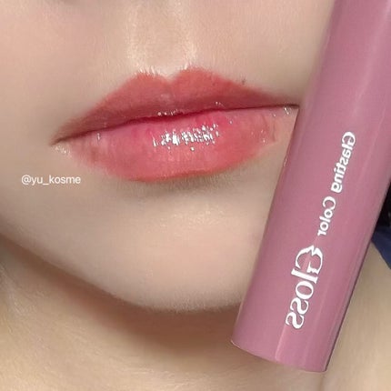 グラスティングカラーグロス/rom&nd/リップグロスを使ったクチコミ(3枚目)