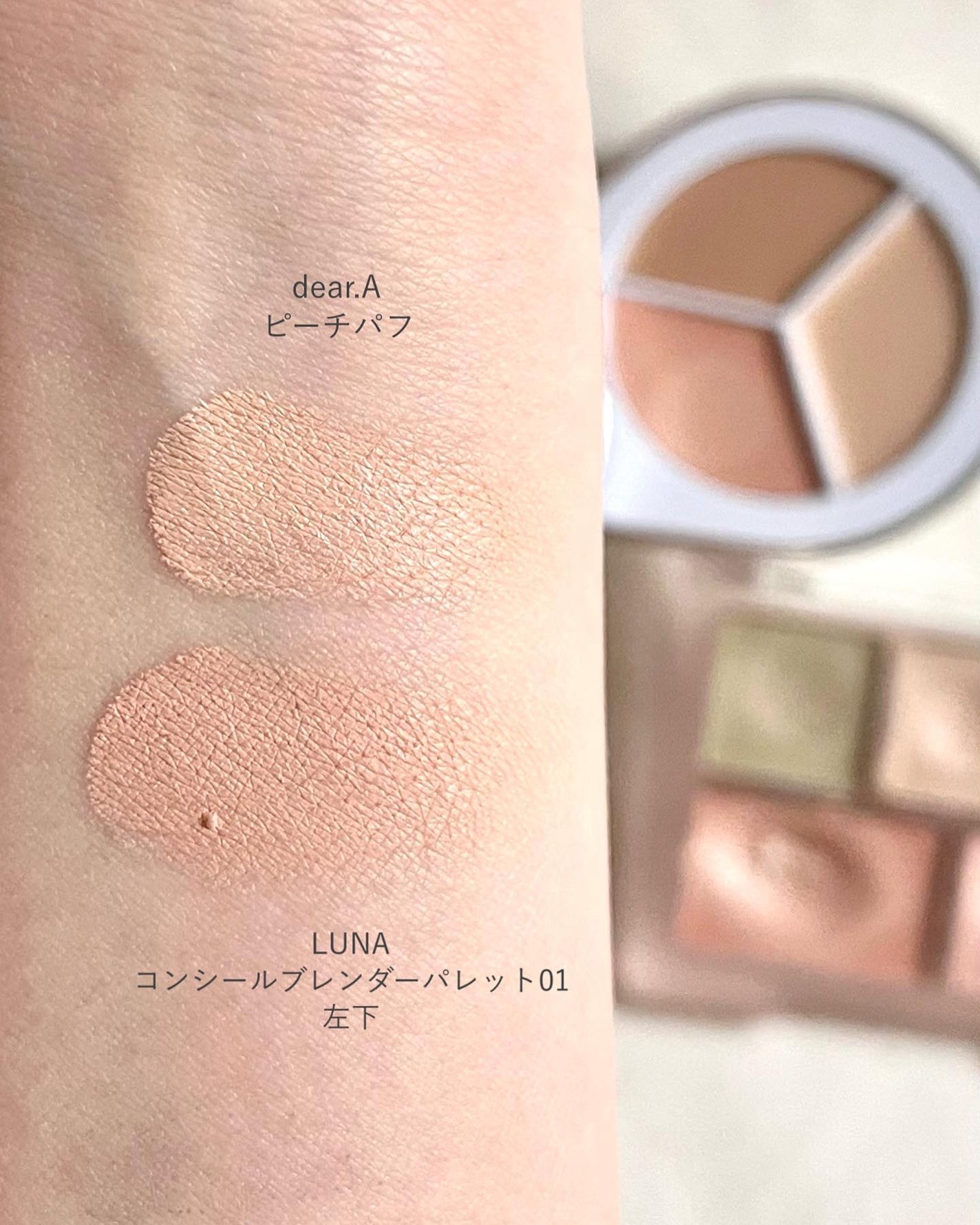パーフェクトカバー コンシーラーパレット/Dear.A/パレットコンシーラーを使ったクチコミ(3枚目)