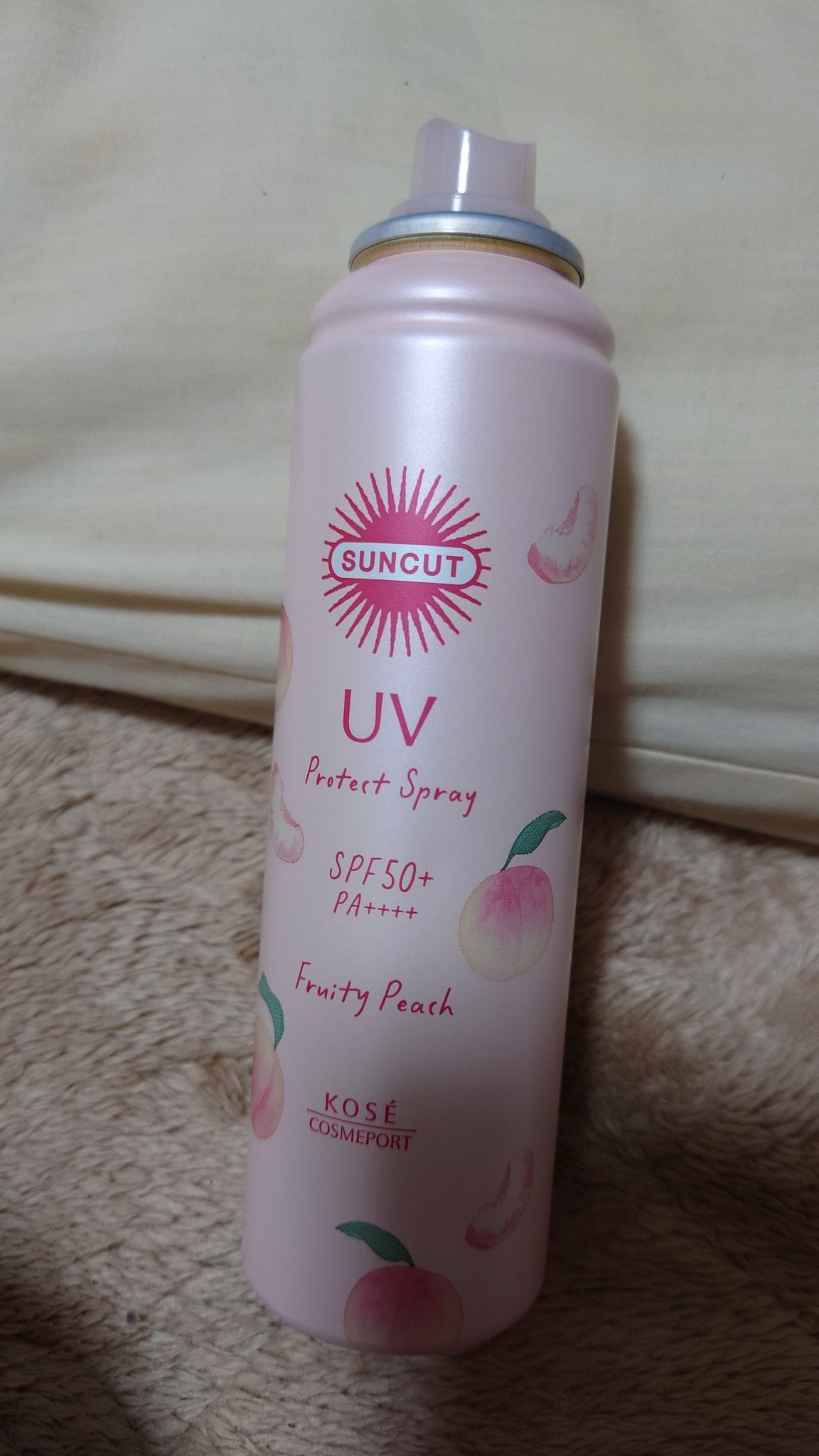 サンカット UVプロテクトスプレー フルーティピーチの香り/サンカット®/日焼け止めミスト・スプレーを使ったクチコミ(1枚目)