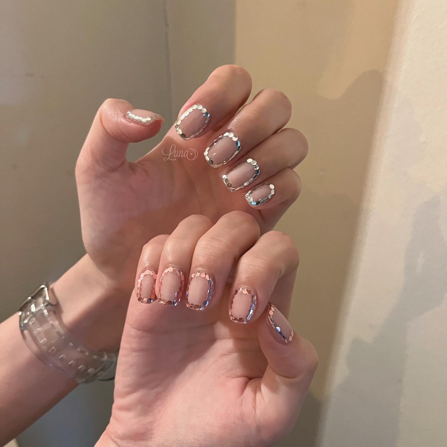 Iuna. Mizuki on LIPS 「.お持ち込みdesign✨#nail#nailstagram#..」(1枚目)