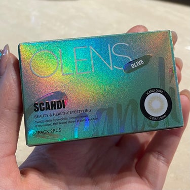 SCANDI(スカンディ) オリーブ/OLENS/カラーコンタクトレンズを使ったクチコミ（3枚目）