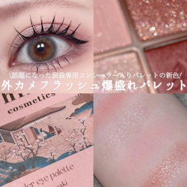 マルチアンダーアイパレット/hina cosmetics/パウダーアイシャドウを使ったクチコミ（1枚目）