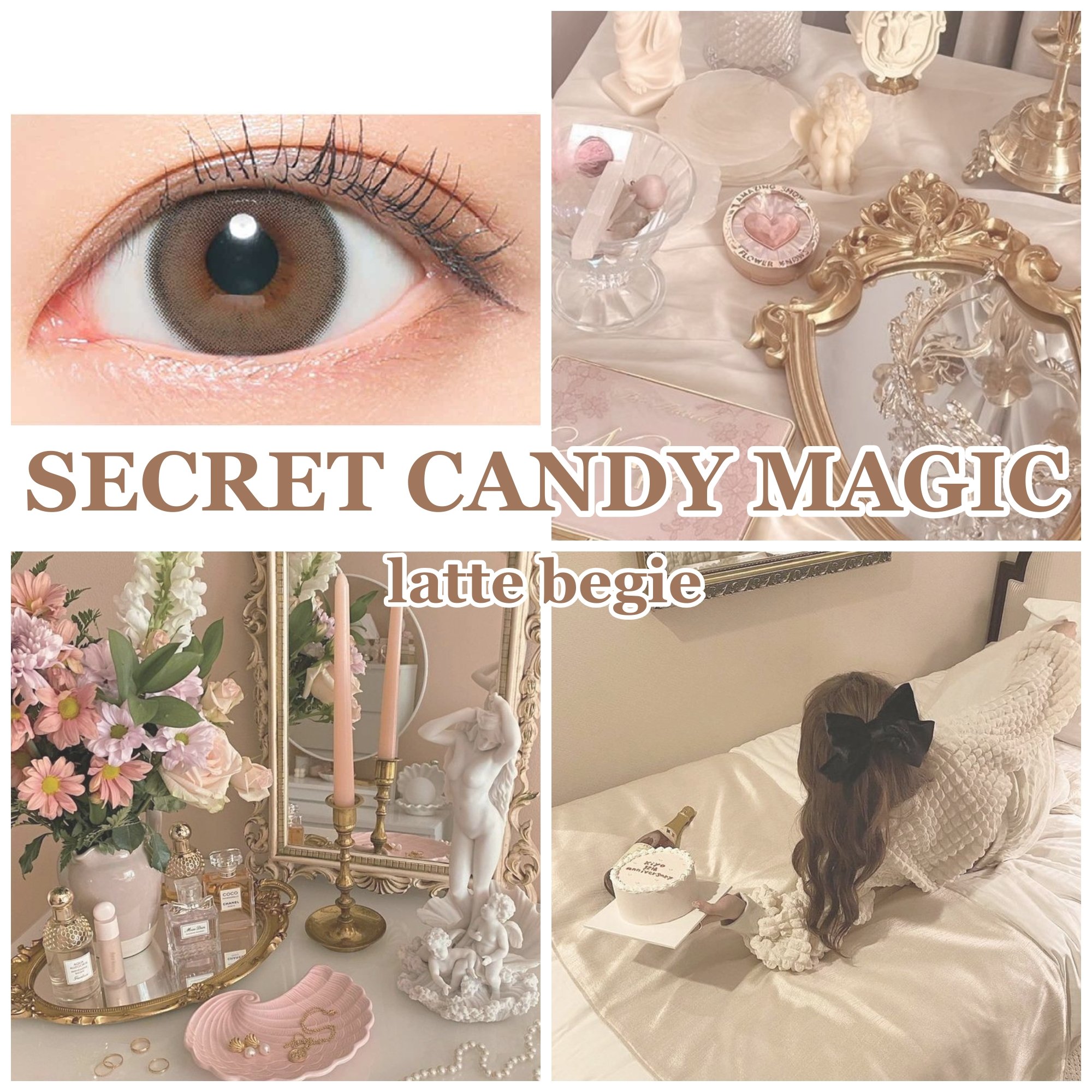 secretcandymagic 1day(シークレットキャンディーマジック） ラテベージュ/secret candymagic/ワンデー（１DAY）カラコンを使ったクチコミ（1枚目）