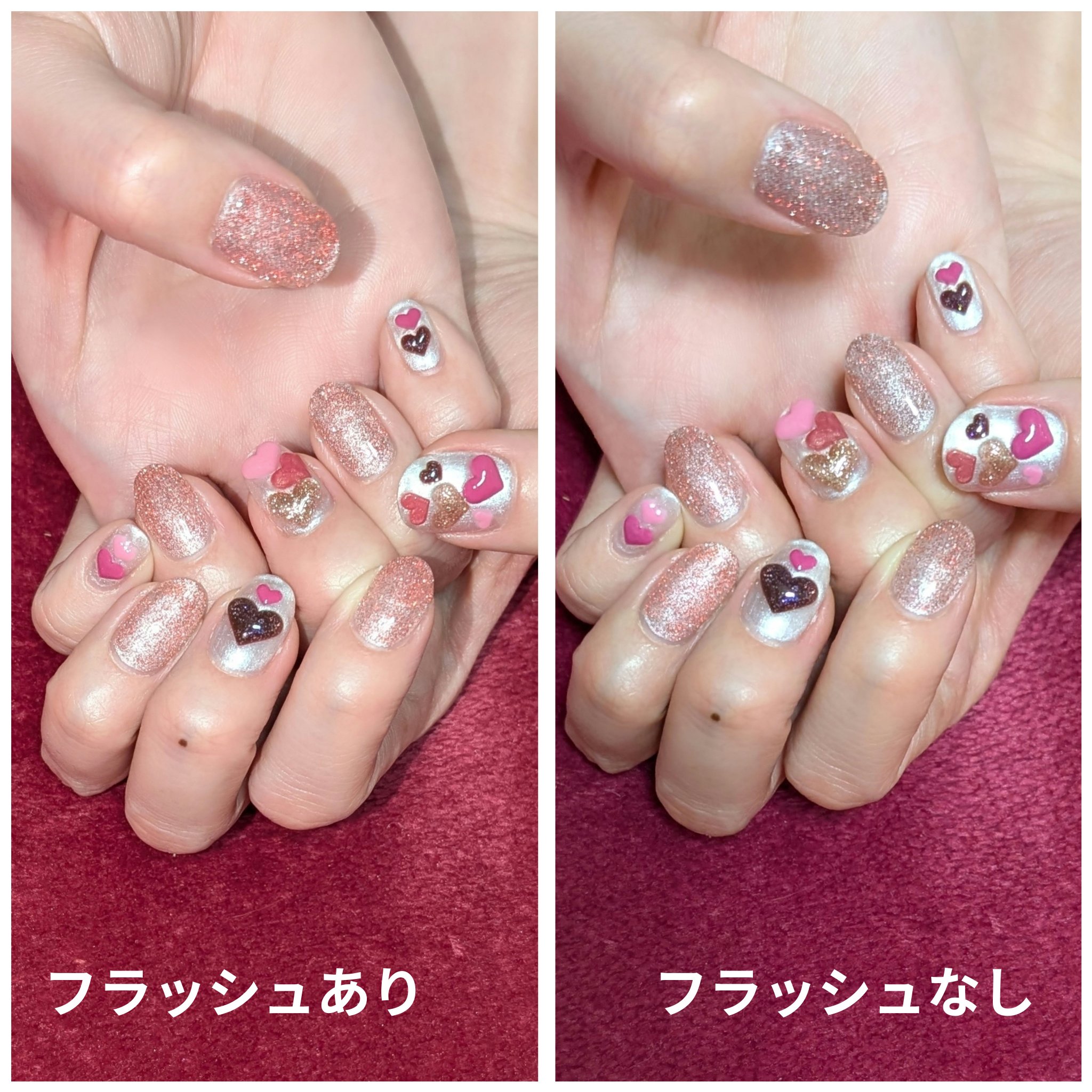 スパークルフラッシュグリッター/プリクシー/ネイルチップ・パーツを使ったクチコミ（3枚目）