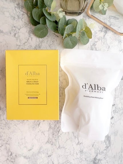 WHITE TRUFFLE SERUM & CREAM MODELING MASK/ダルバ/その他スキンケアを使ったクチコミ(8枚目)