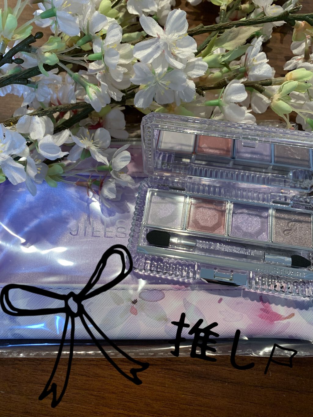 エターナルクチュール アイズ シマー ペタルグロウ/JILL STUART/アイシャドウパレットを使ったクチコミ（2枚目）