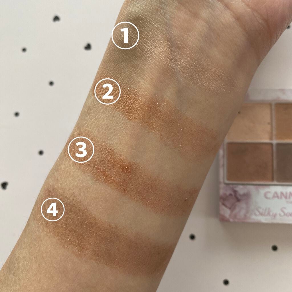 シルキースフレアイズ/キャンメイク/アイシャドウパレットを使ったクチコミ(4枚目)