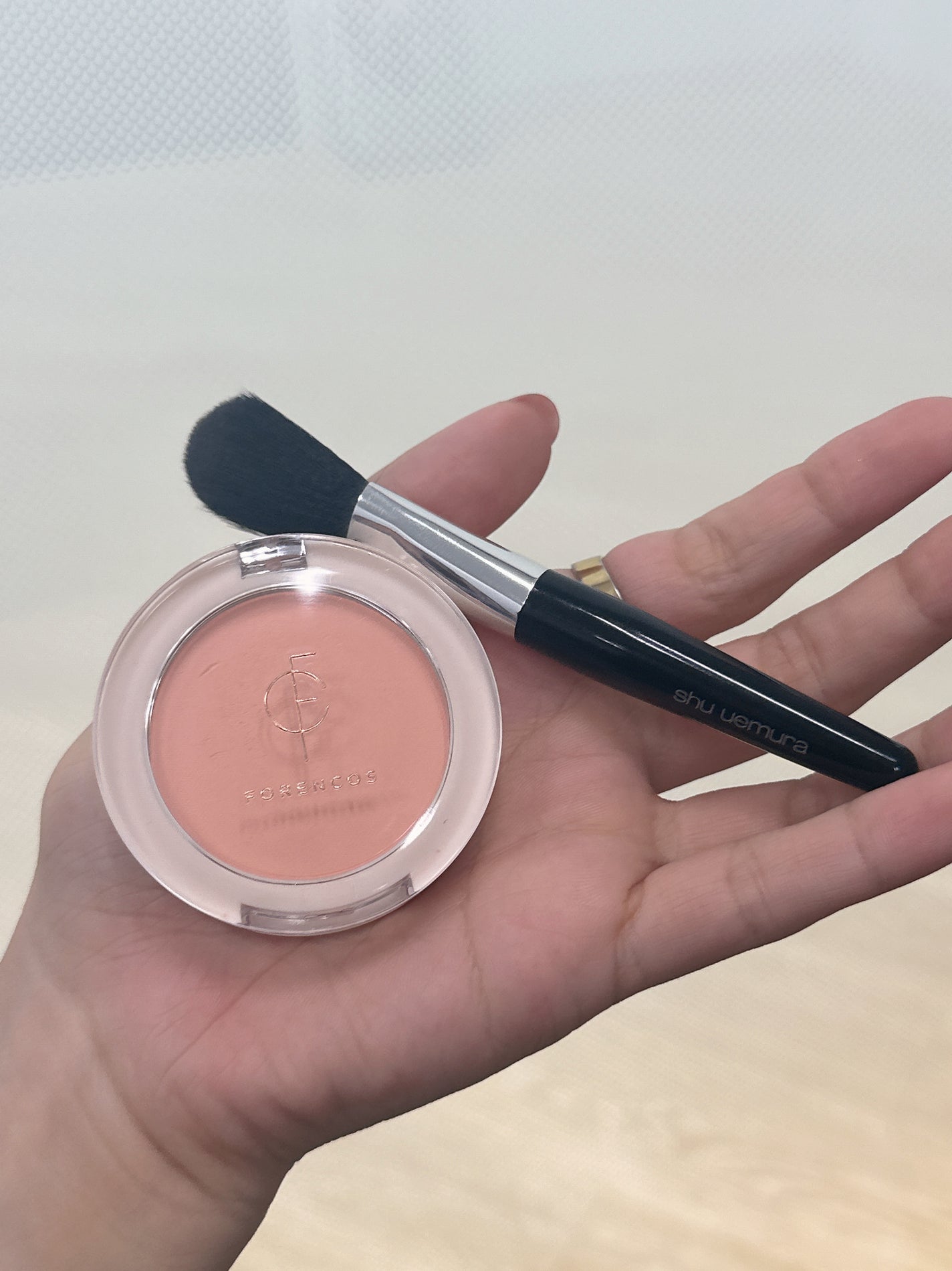 ベアブラッシャー パフ付き/フォレンコス/パウダーチークを使ったクチコミ(4枚目)