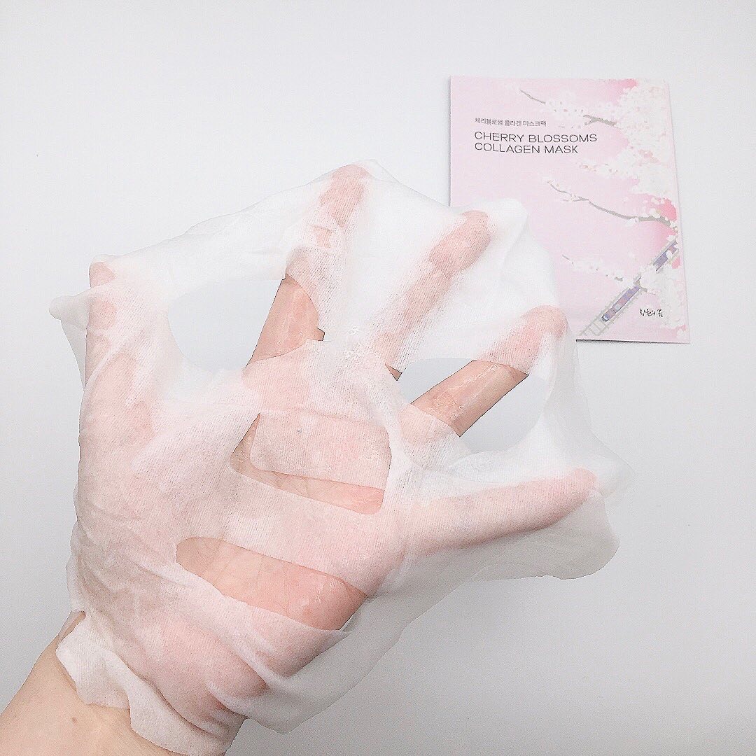チェリーブロッサム コラーゲンマスク/REACNF/シートマスク・パックを使ったクチコミ（3枚目）
