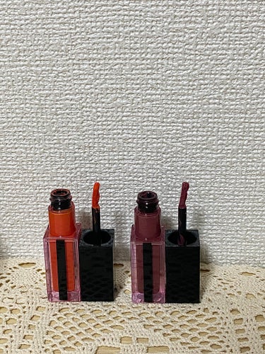 ルージュ ピュールクチュール ヴェルニ ウォーターステイン 607 イノンダシオン オランジュ/YVES SAINT LAURENT BEAUTE/口紅を使ったクチコミ（2枚目）