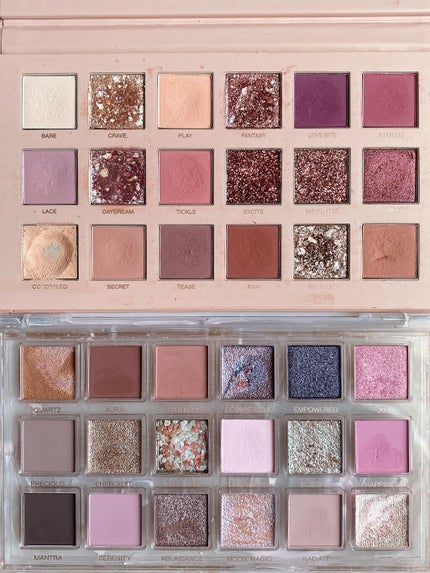 rose quartz /Huda Beauty/アイシャドウパレットを使ったクチコミ(3枚目)