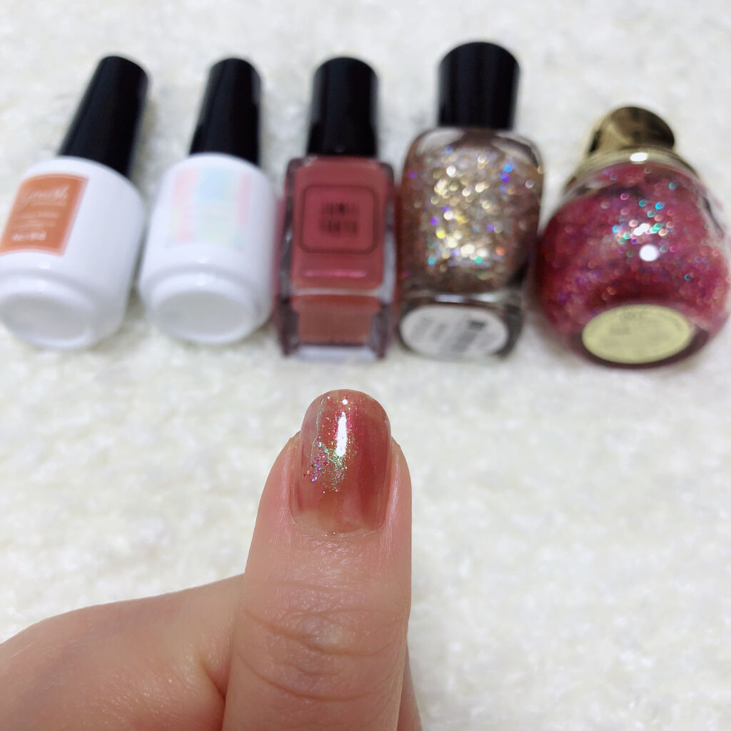 ディオリフィック グリッター トップ コート 001 ハッピー （2019生産終了）/Dior/ネイルトップコートを使ったクチコミ（3枚目）