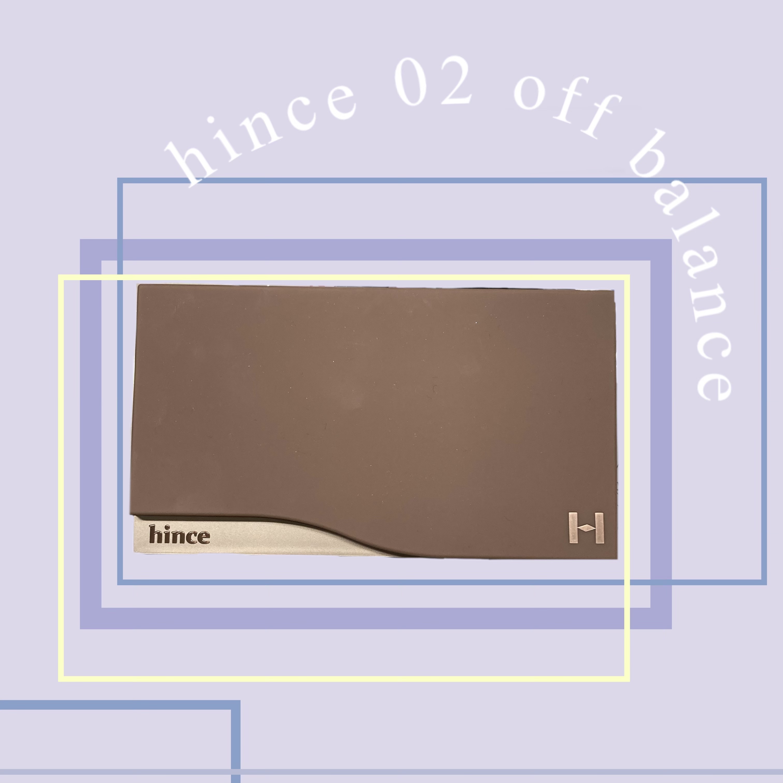 hince ニューデップスアイシャドウパレットのクチコミ「【hince ニューデップスアイシャドウパレット02】


韓国コスメの中でもお高い方なのでQ.....」（1枚目）