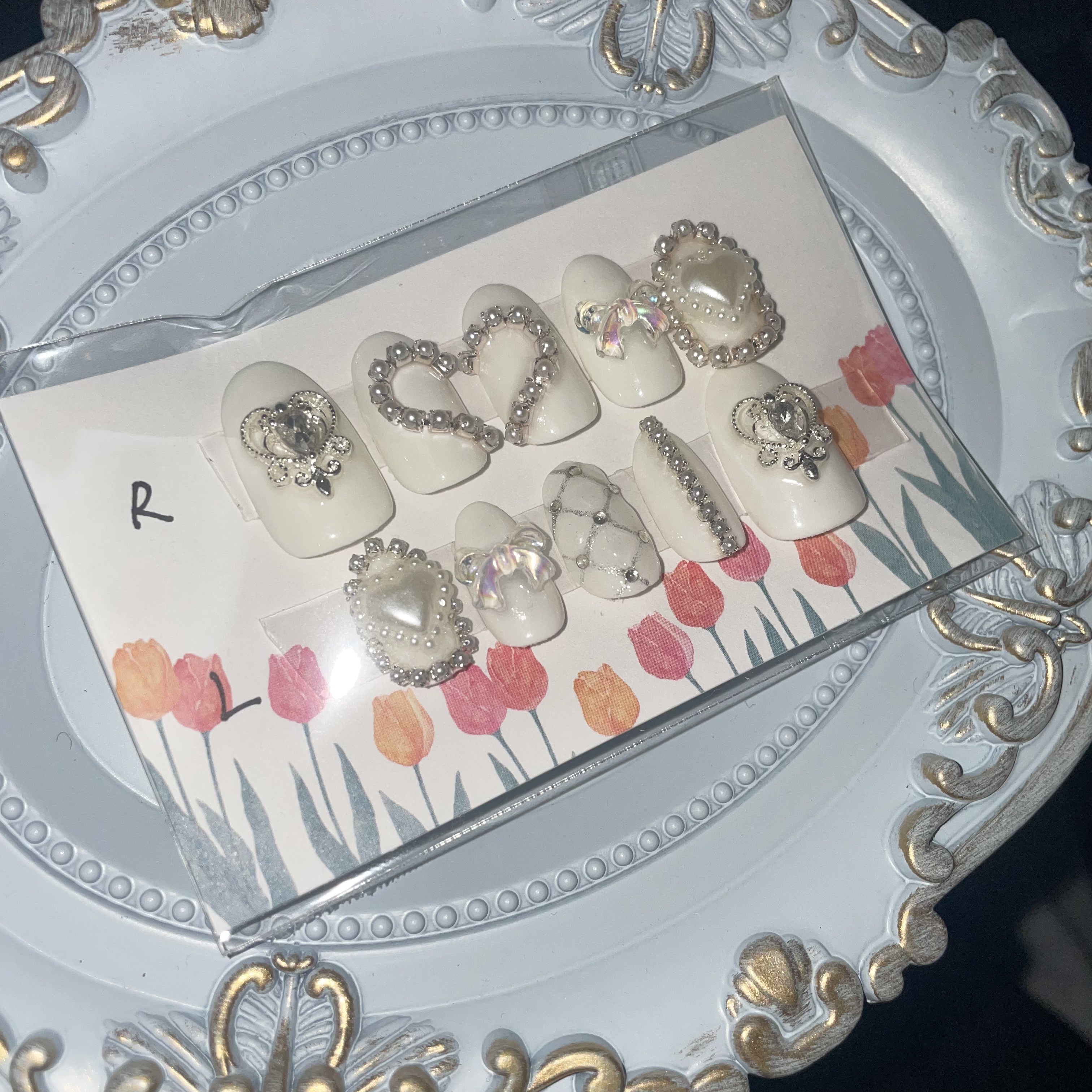 ジェルネイル ホワイト/セリア/ジェルネイルを使ったクチコミ（1枚目）