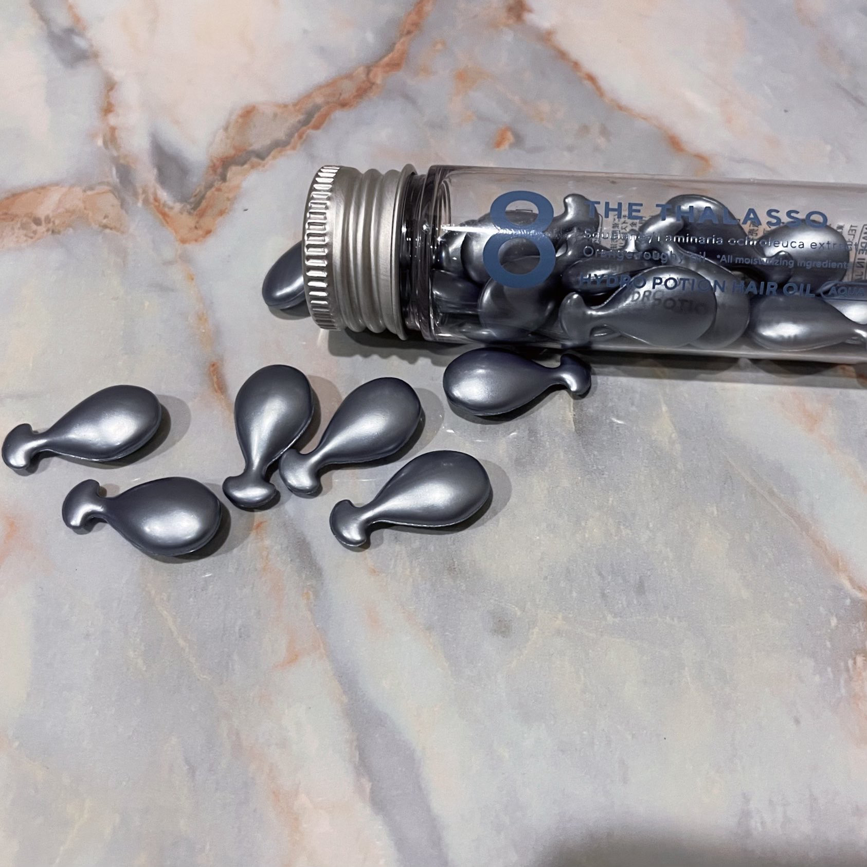 ハイドロポーション 美容液ヘアオイル（アクアホワイトフローラルの香り）/エイトザタラソ/ヘアオイルを使ったクチコミ（1枚目）