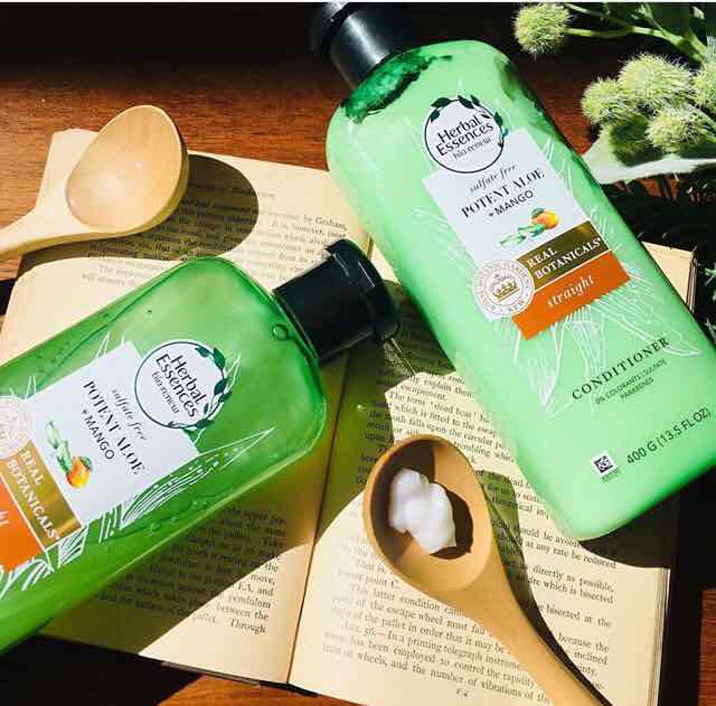 ビオリニュー アロエ＆マンゴー シャンプー／コンディショナー/ハーバルエッセンス/市販シャンプーを使ったクチコミ（2枚目）