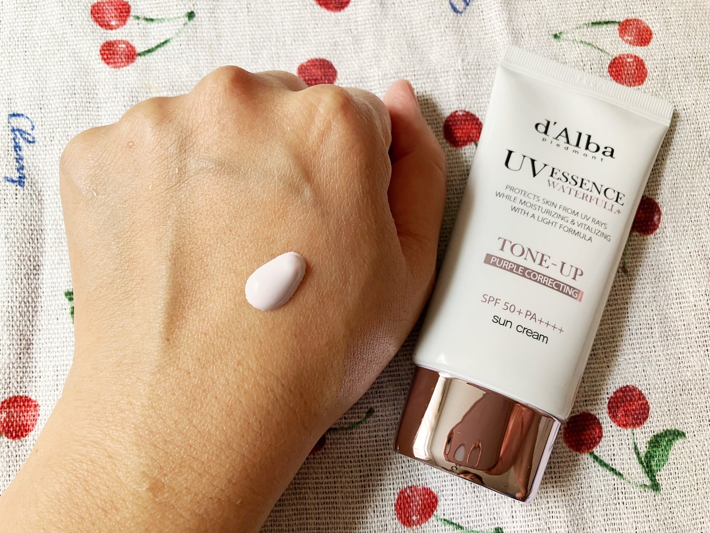 ダルバ ウォータフル トーンアップ サンクリーム(パープル)/ダルバ/日焼け止めクリームを使ったクチコミ(4枚目)