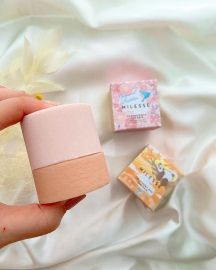 めるᙏ̤̫͚𓍯フォロバ on LIPS 「〖MILESSE〗シャンプーバー&トリートメントバー‥‥‥‥‥..」(4枚目)