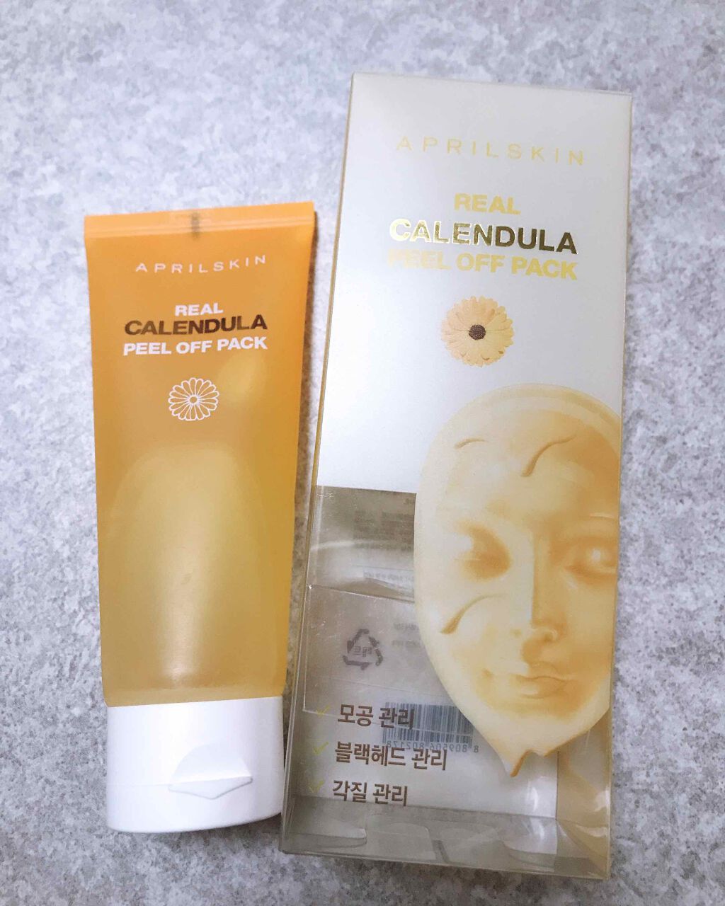 リアルカレンデュラピールオフパック/APRILSKIN/ピーリングを使ったクチコミ(1枚目)