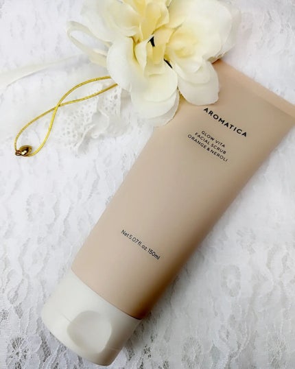 グロービタ フェイシャルスクラブ オレンジ&ネロリ/AROMATICA/スクラブ・ゴマージュを使ったクチコミ(1枚目)