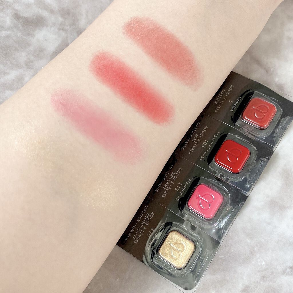 ルージュアレーブル マット 103 Legend of Rouge/クレ・ド・ポー ボーテ/口紅を使ったクチコミ（2枚目）