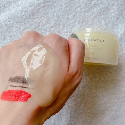 オレンジクレンジングシャーベット/AROMATICA/クレンジングバームを使ったクチコミ(5枚目)