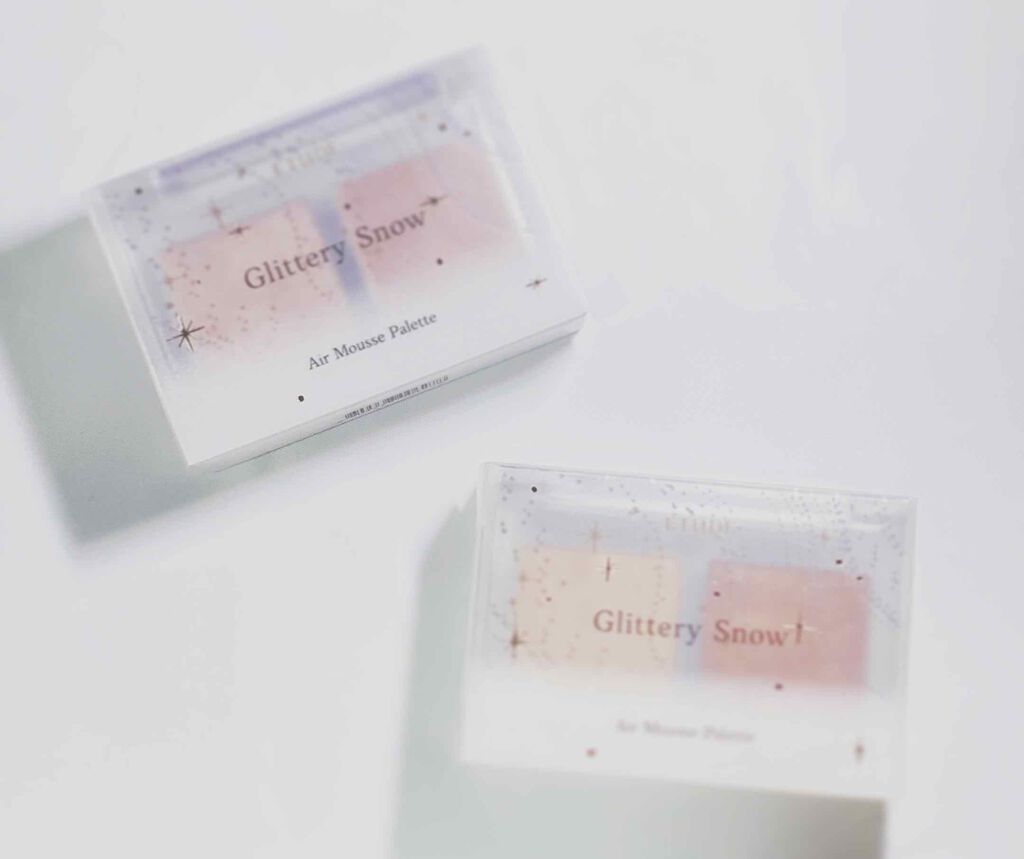 グリッタースノー エアームースアイズパレット/ETUDE/アイシャドウパレットを使ったクチコミ（1枚目）