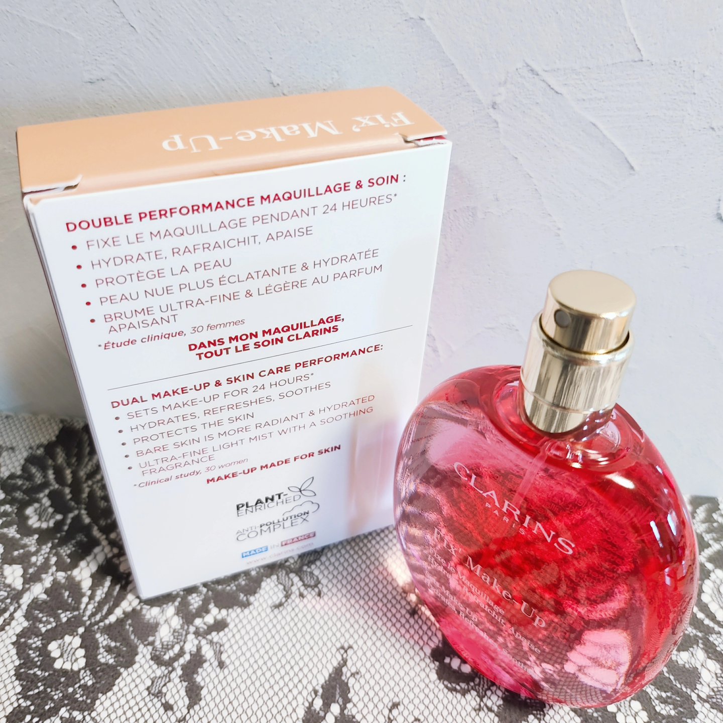 フィックス メイクアップ 50ml/CLARINS/ミスト状化粧水を使ったクチコミ（2枚目）