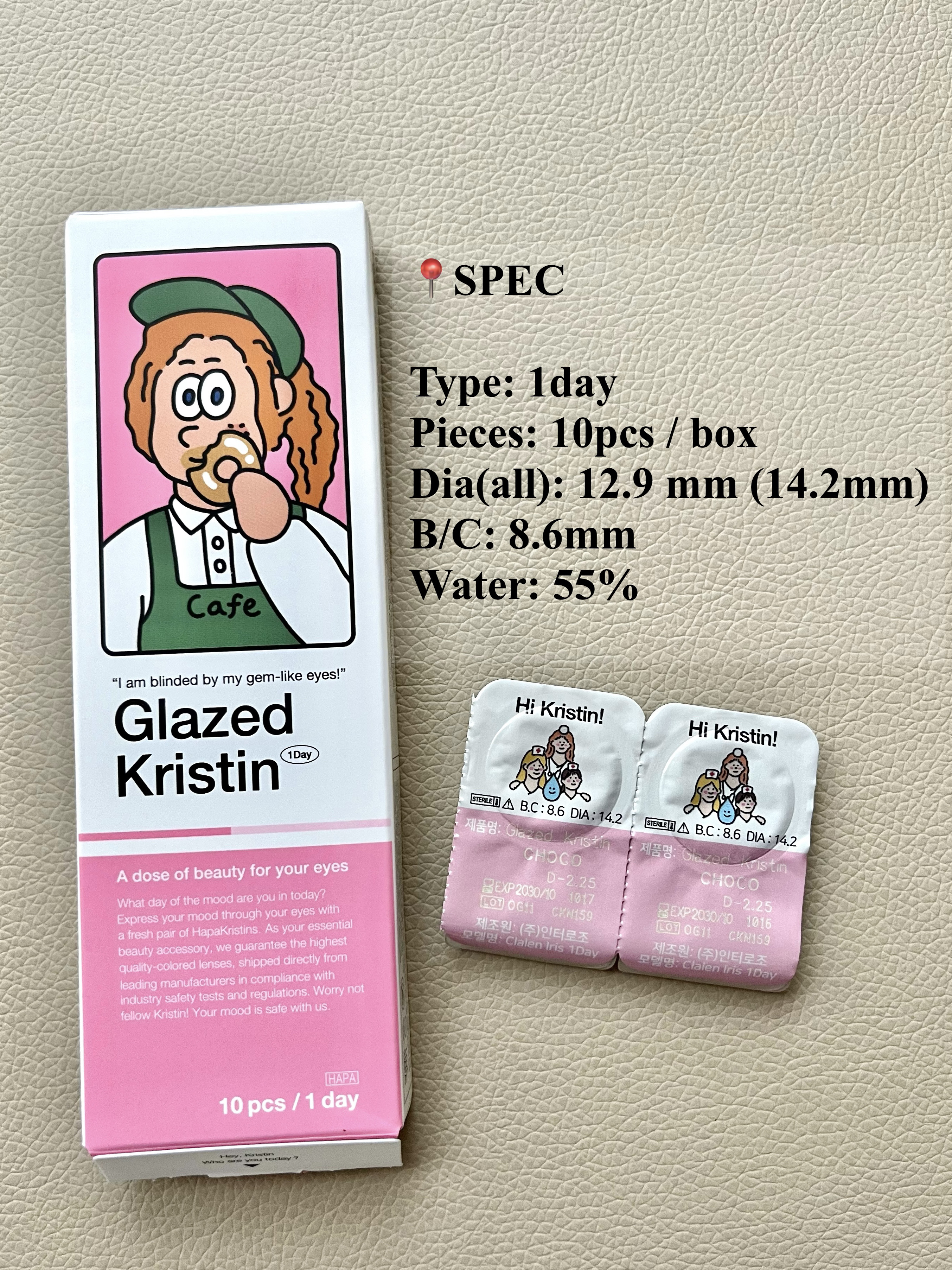 Glazed Krirtin/Hapa kristin/カラーコンタクトレンズを使ったクチコミ（3枚目）