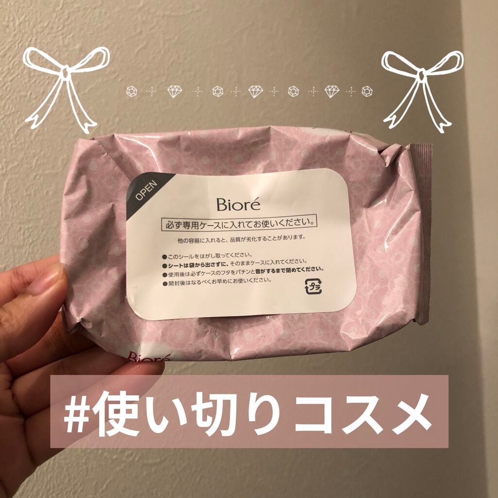 ふくだけコットン うるおいリッチ うるっとモイスト/ビオレ/クレンジングシートを使ったクチコミ(1枚目)