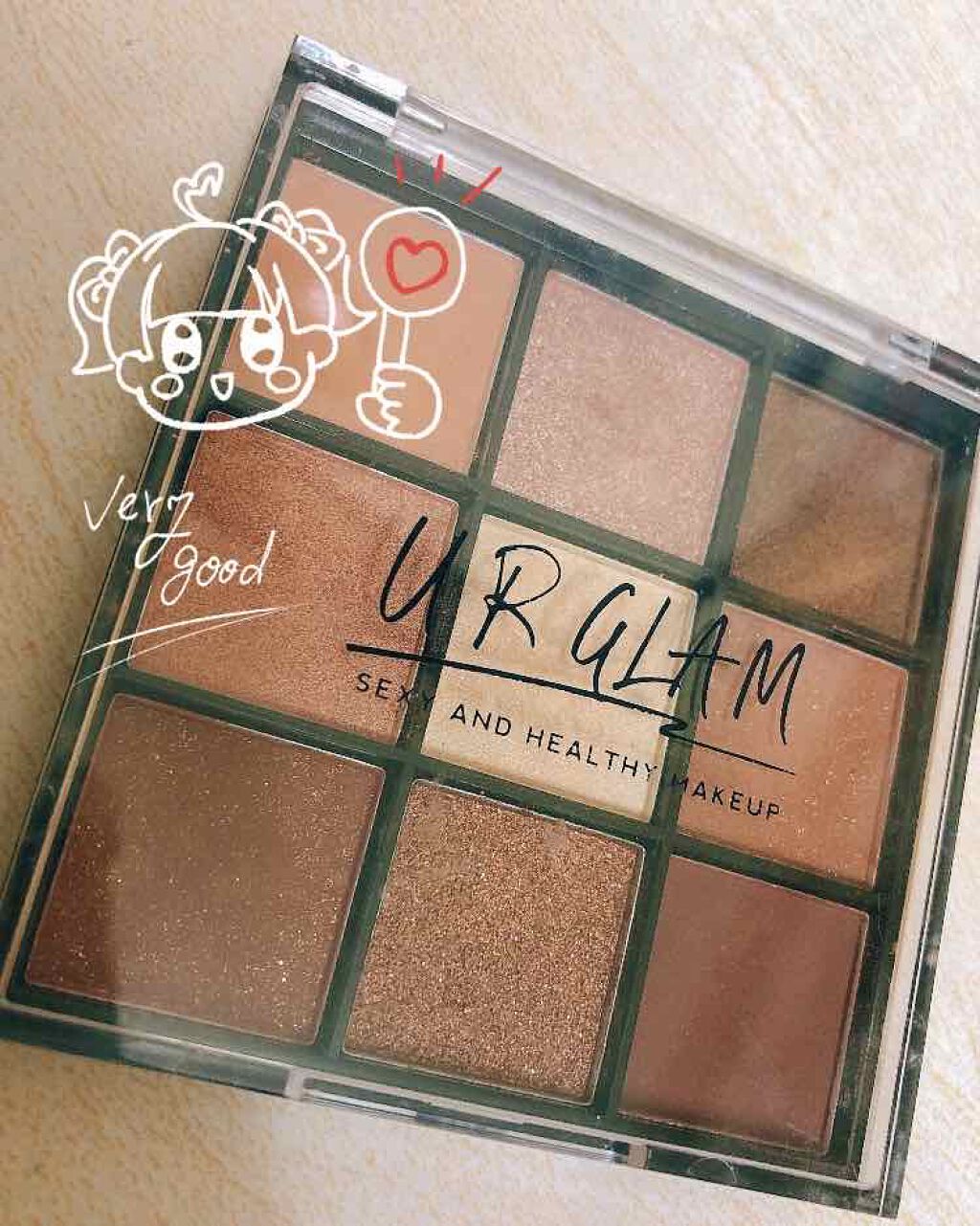 UR GLAM BLOOMING EYE COLOR PALETTE/U R GLAM/アイシャドウパレットを使ったクチコミ(1枚目)