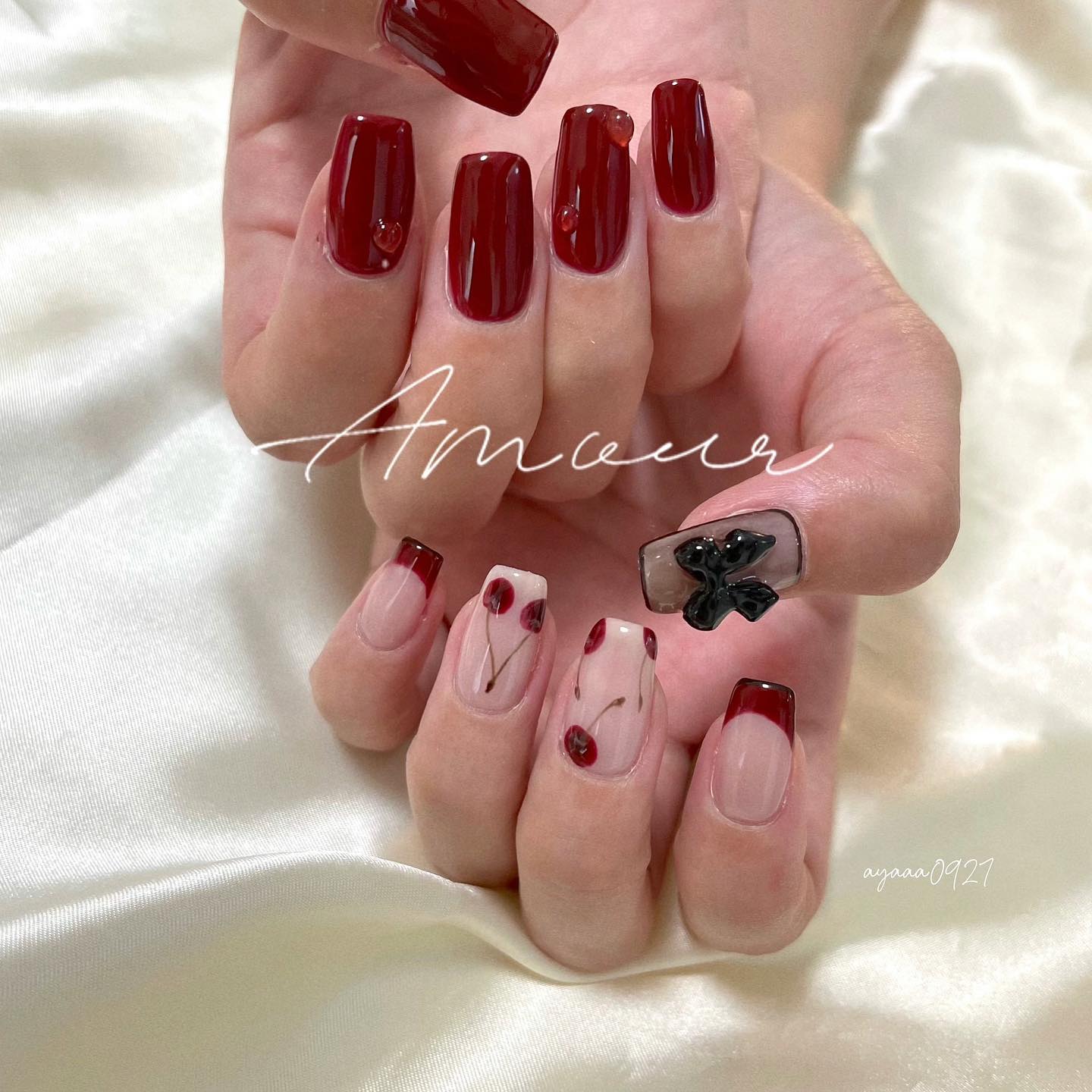 #さくらんぼネイルのネイルデザイン