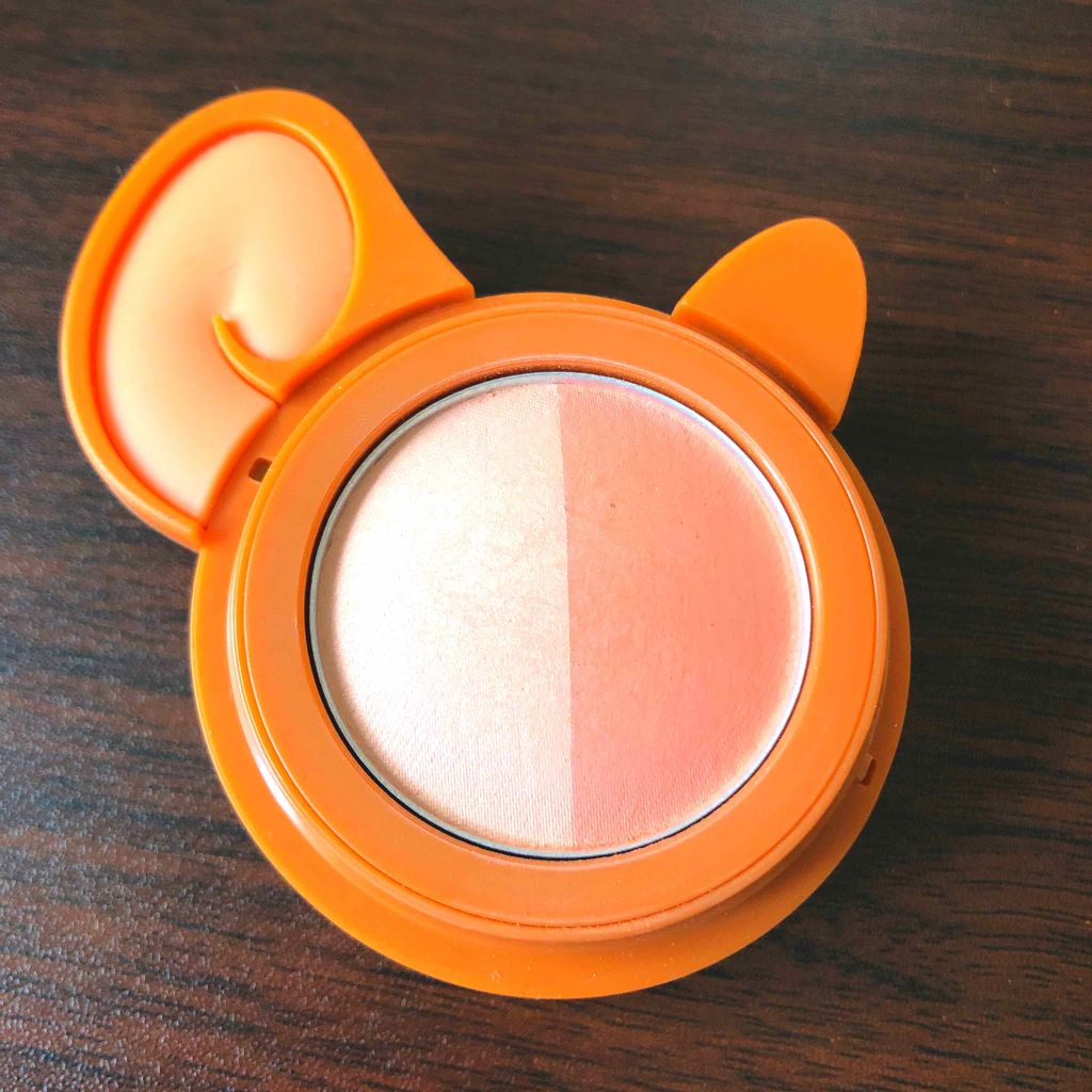 ラッキーフレンズ 2トーンチーク/ETUDE/パウダーチークを使ったクチコミ(2枚目)