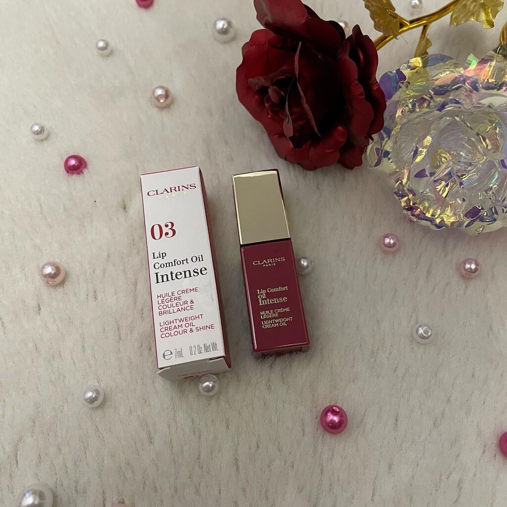 コンフォート リップオイル インテンス/CLARINS/リップグロスを使ったクチコミ(2枚目)