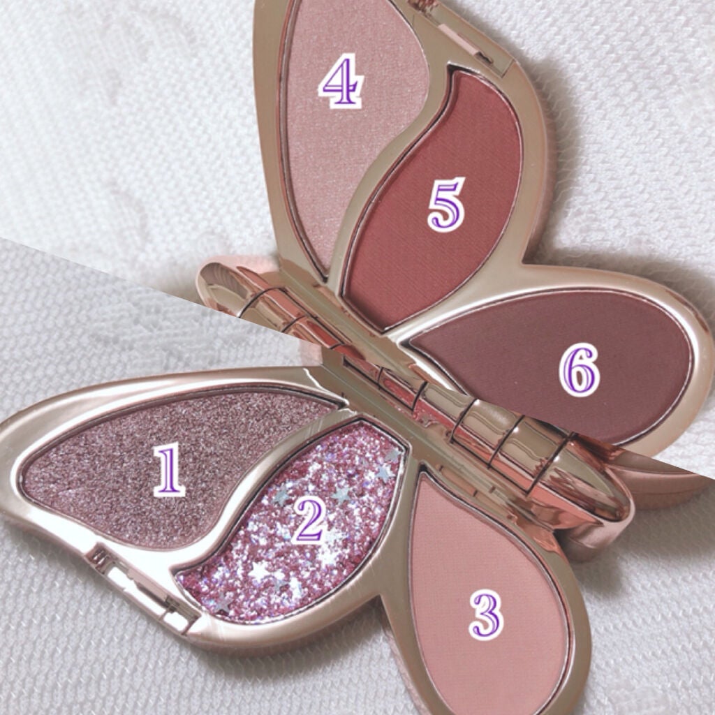 バタフライアイシャドウパレット/AGAG/アイシャドウパレットを使ったクチコミ(2枚目)