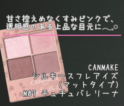 シルキースフレアイズ(マットタイプ)/キャンメイク/アイシャドウパレットを使ったクチコミ(1枚目)