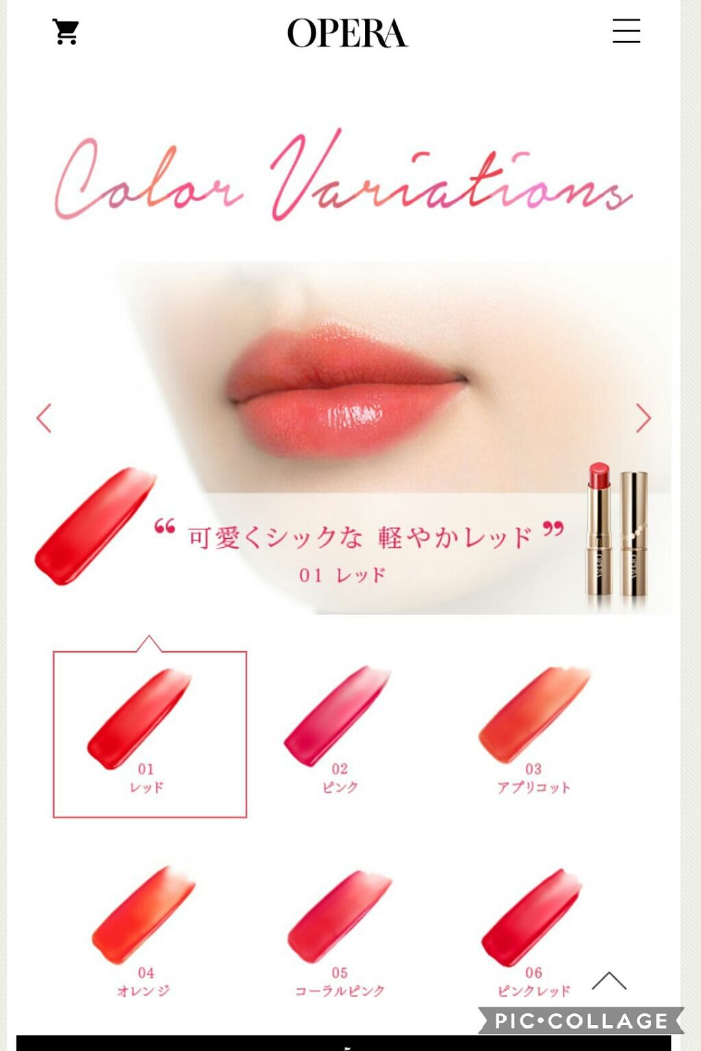 オペラ リップティント N/OPERA/リップティントを使ったクチコミ（1枚目）
