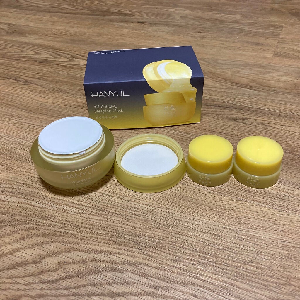 月光ゆず睡眠パック(旧バージョン)/HANYUL(ハンユル)/フェイスクリームを使ったクチコミ(1枚目)