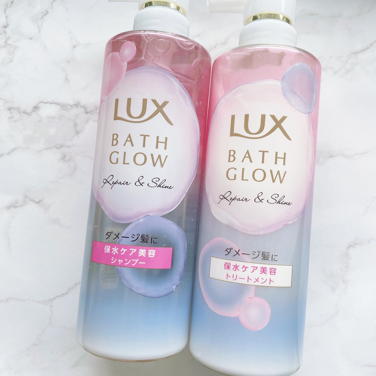 バスグロウ リペア&シャイン シャンプー/トリートメント/LUX/シャンプー・コンディショナーを使ったクチコミ(5枚目)