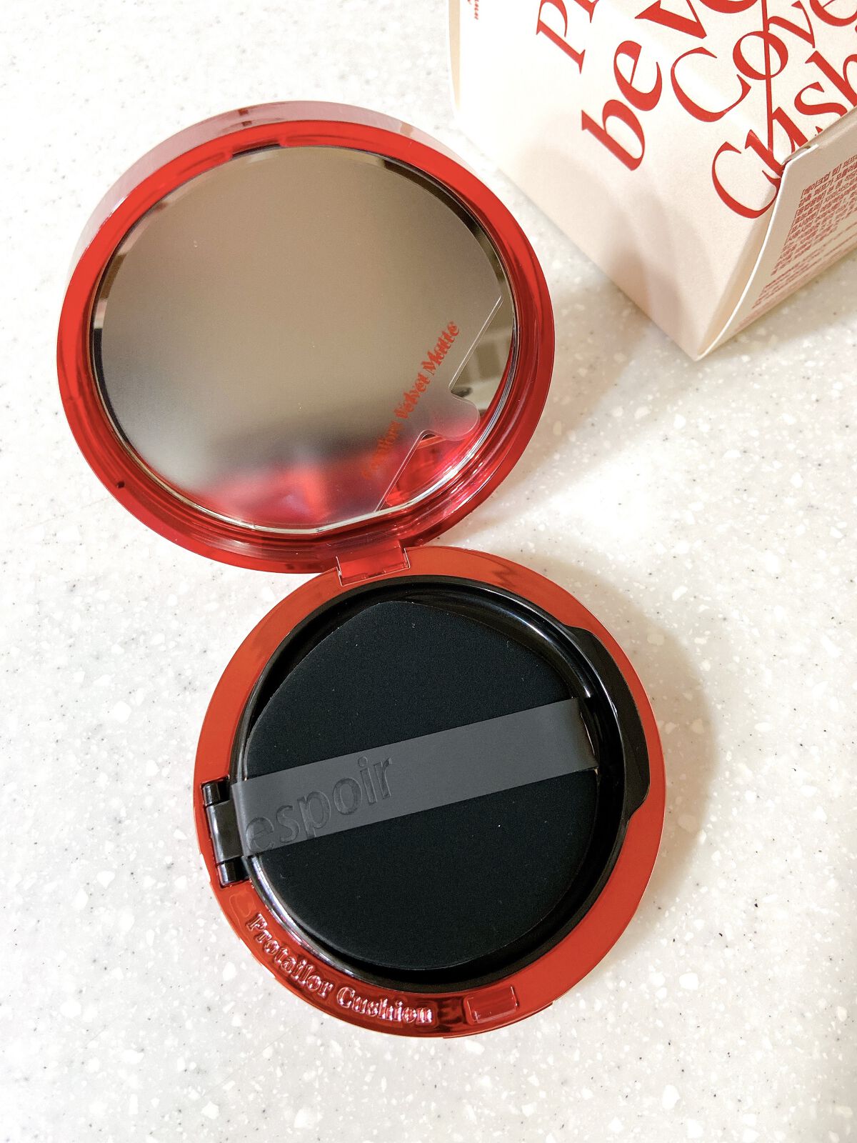 プロテーラービーベルベットカバークッション/espoir/クッションファンデーションを使ったクチコミ（3枚目）