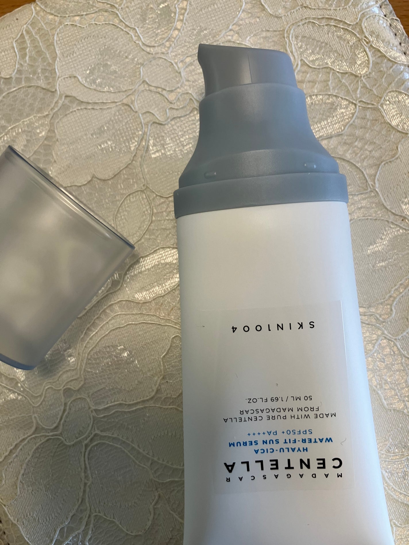 ヒアルーシカ ウォーターフィット サンセラム/SKIN1004/日焼け止めローションを使ったクチコミ(1枚目)