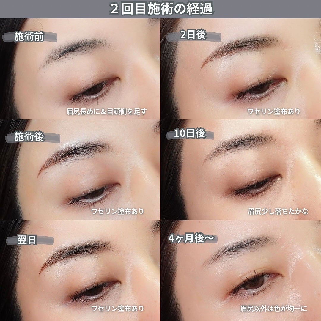 talico on LIPS 「【濃いめ自眉毛による眉毛アートレポ2024】わりと眉毛ある方..」(4枚目)