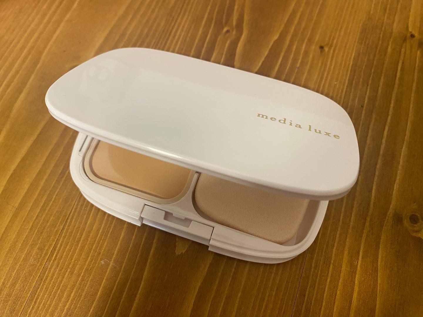 パウダーファンデーション 02 レフィル/media luxe/パウダーファンデーションを使ったクチコミ（1枚目）