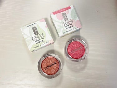 【使った商品】
CLINIQUE　チーク ポップ
12ピンク ポップ　
18ピンク ハニー ポップ

言わずと知れた大大大人気のデパコスチーク💄

ベースメイクやアイシャドウは
普段からデパコスアイテム