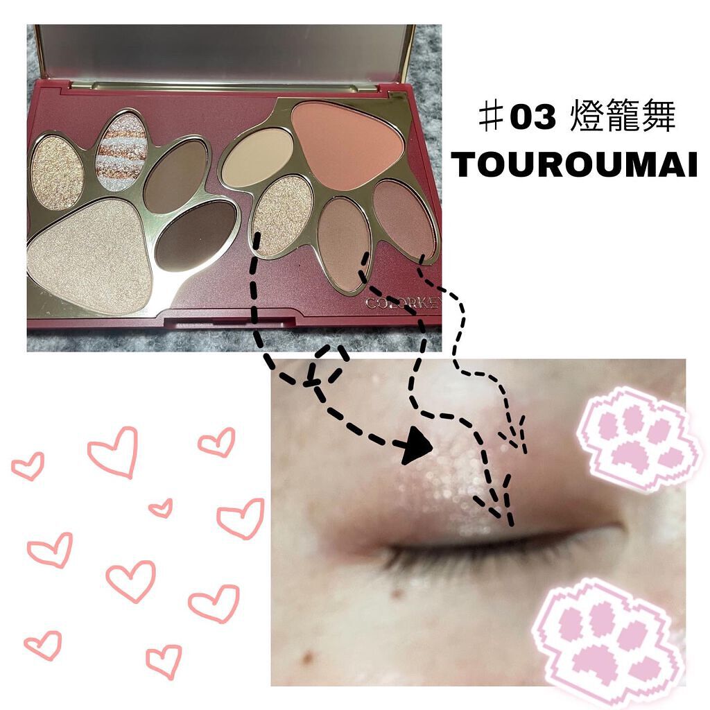 トラ十色アイシャドウパレット/COLORKEY/アイシャドウパレットを使ったクチコミ(3枚目)