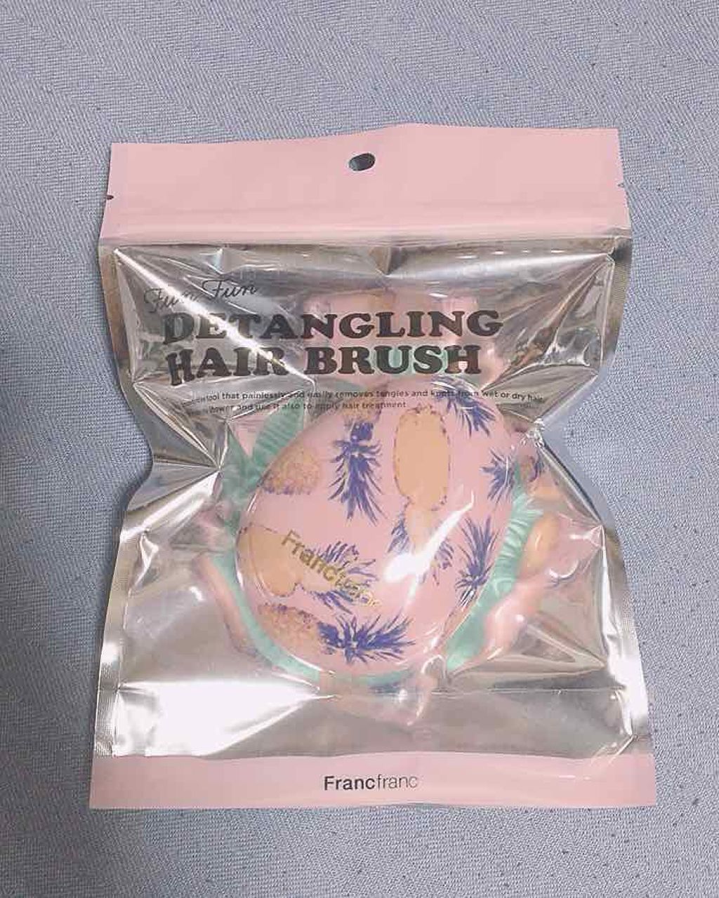 ファンファン アンタングルヘアブラシ/フランフラン/ヘアブラシを使ったクチコミ(4枚目)