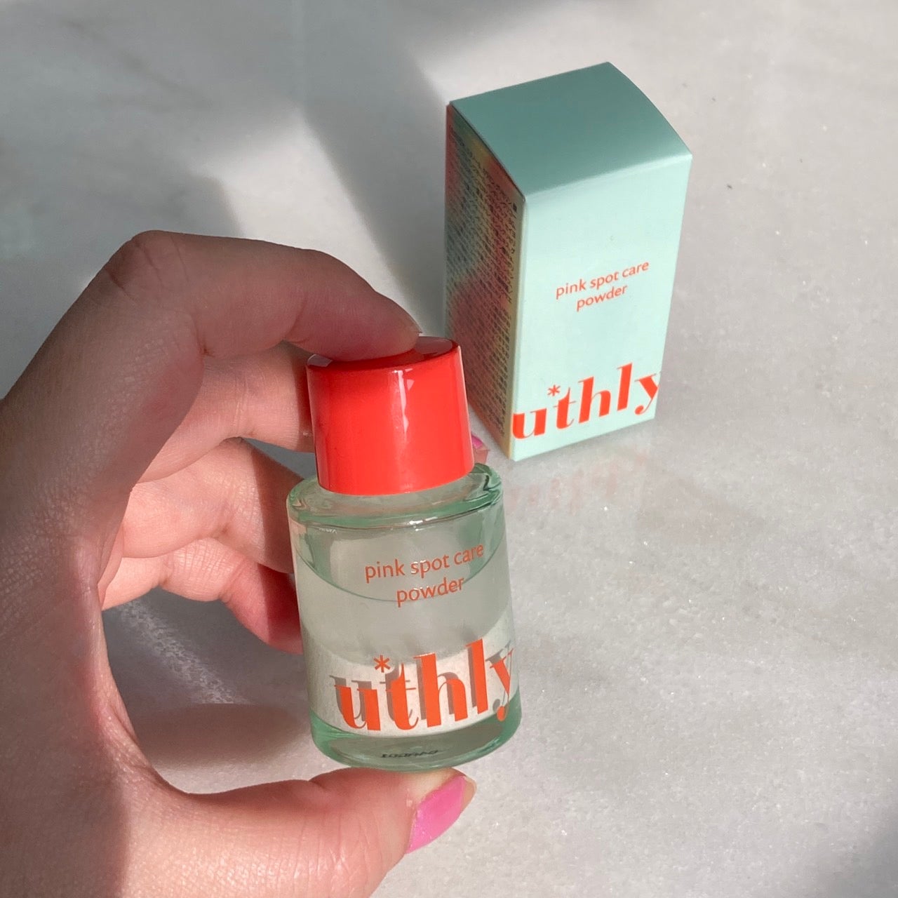 ピンクスポットケアパウダー/uthly/その他スキンケアを使ったクチコミ(1枚目)